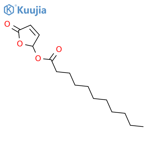 Undecanoic acid, 2,5-dihydro-5-oxo-2-furanyl ester structure