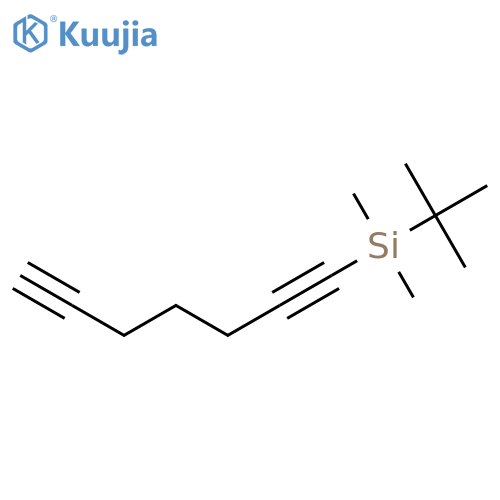 SILANE, (1,1-DIMETHYLETHYL)-1,6-HEPTADIYNYLDIMETHYL- structure