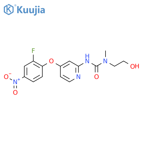 Urea,N'-[4-(2-fluoro-4-nitrophenoxy)-2-pyridinyl]-N-(2-hydroxyethyl)-N-methyl- structure