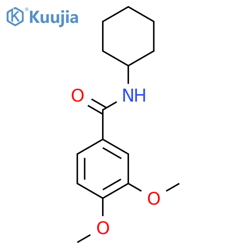 Benzamide, N-cyclohexyl-3,4-dimethoxy- structure