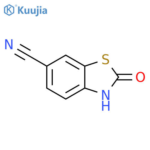 2,3-dihydro-2-oxo-6-Benzothiazolecarbonitrile structure