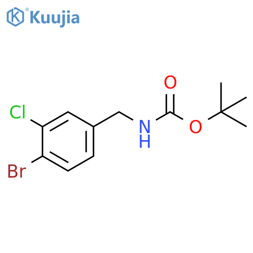 tert-butyl N-(4-bromo-3-chlorophenyl)methylcarbamate structure
