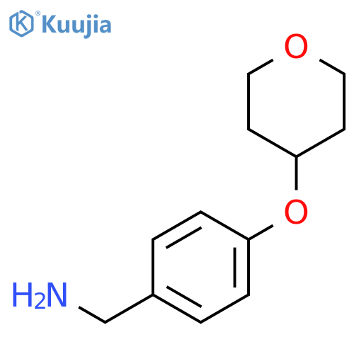 [4-(Tetrahydropyran-4-yloxy)phenyl]methylamine structure