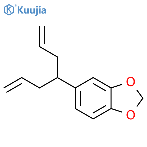 1,3-Benzodioxole, 5-[1-(2-propenyl)-3-butenyl]- structure
