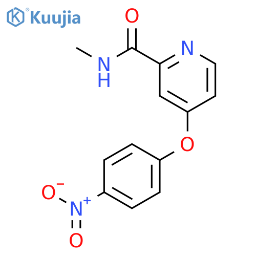 2-Pyridinecarboxamide, N-methyl-4-(4-nitrophenoxy)- structure