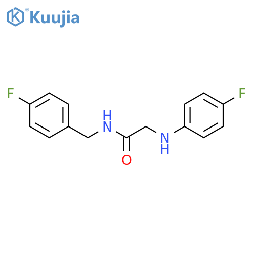 Acetamide, 2-[(4-fluorophenyl)amino]-N-[(4-fluorophenyl)methyl]- structure