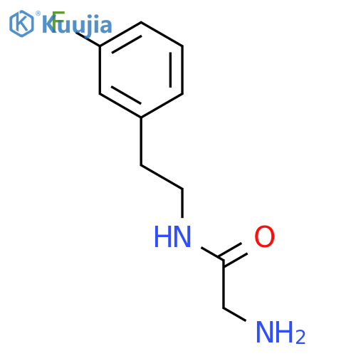 2-amino-N-2-(3-fluorophenyl)ethylacetamide structure