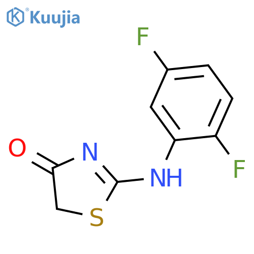 4(5H)-THIAZOLONE, 2-[(2,5-DIFLUOROPHENYL)AMINO]- structure