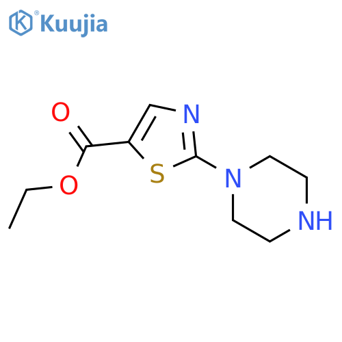 ethyl 2-(piperazin-1-yl)-1,3-thiazole-5-carboxylate structure