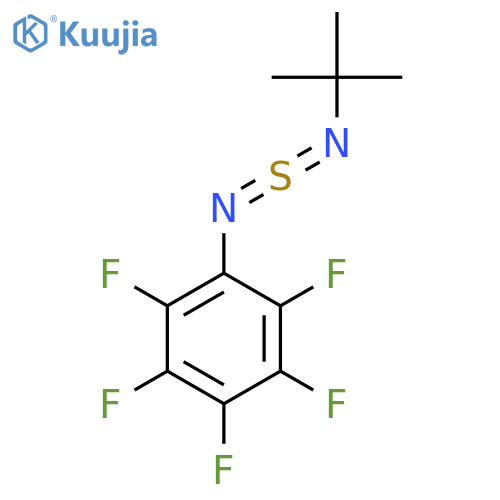 Tert-butylimino-(2,3,4,5,6-pentafluorophenyl)imino-lambda4-sulfane structure