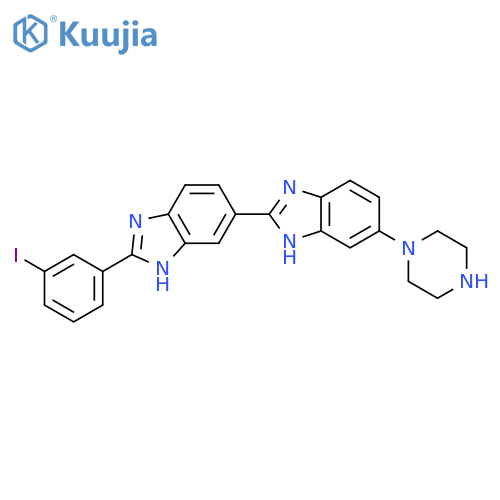 2,5'-BI-1H-BENZIMIDAZOLE, 2'-(3-IODOPHENYL)-5-(1-PIPERAZINYL)- structure