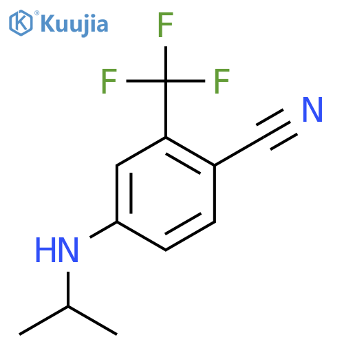 BENZONITRILE, 4-[(1-METHYLETHYL)AMINO]-2-(TRIFLUOROMETHYL)- structure