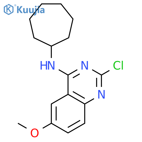 4-Quinazolinamine, 2-chloro-N-cycloheptyl-6-methoxy- structure