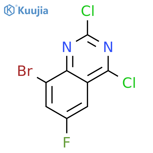 8-bromo-2,4-dichloro-6-fluoro-quinazoline structure
