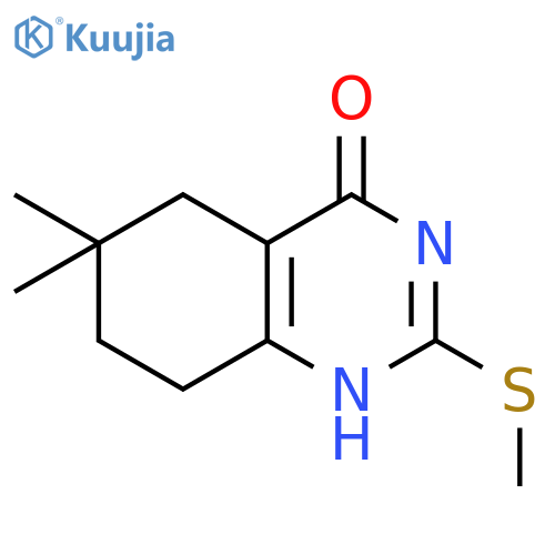 6,6-dimethyl-2-(methylthio)-5,6,7,8-tetrahydroquinazolin-4-ol structure
