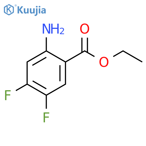 Ethyl 2-amino-4,5-difluorobenzoate structure