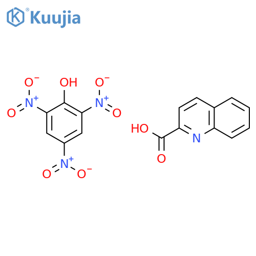 2-QUINOLINECARBOXYLIC ACID, COMPD. WITH 2,4,6-TRINITROPHENOL (1:1) structure