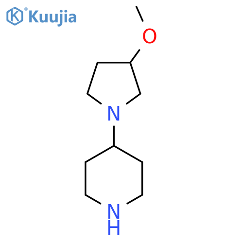 4-(3-Methoxypyrrolidin-1-yl)piperidine structure