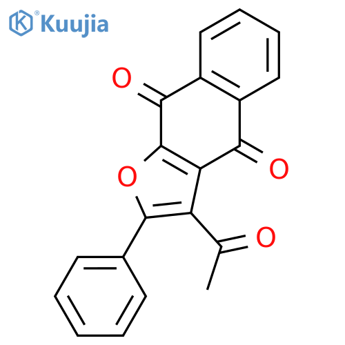 NAPHTHO[2,3-B]FURAN-4,9-DIONE, 3-ACETYL-2-PHENYL- structure