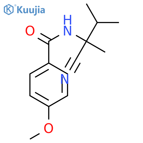 Benzamide, N-(1-cyano-1,2-dimethylpropyl)-4-methoxy- structure