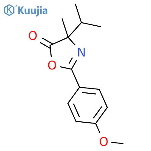 5(4H)-Oxazolone,2-(4-methoxyphenyl)-4-methyl-4-(1-methylethyl)- structure