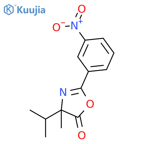 5(4H)-Oxazolone,4-methyl-4-(1-methylethyl)-2-(3-nitrophenyl)- structure