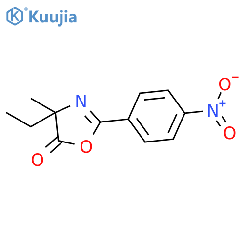 5(4H)-OXAZOLONE, 4-ETHYL-4-METHYL-2-(4-NITROPHENYL)- structure