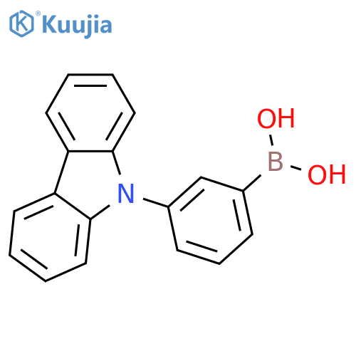 (3-(9H-Carbazol-9-yl)phenyl)boronic acid structure