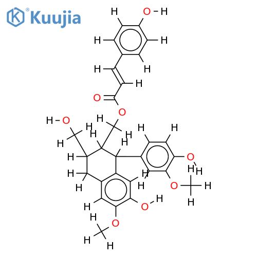 (+)-isolariciresinol 9'-p-coumarate structure