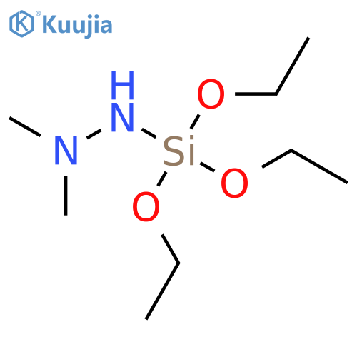 HYDRAZINE, 1,1-DIMETHYL-2-(TRIETHOXYSILYL)- structure