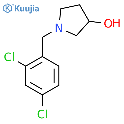 1-(2,4-dichlorophenyl)methylpyrrolidin-3-ol structure