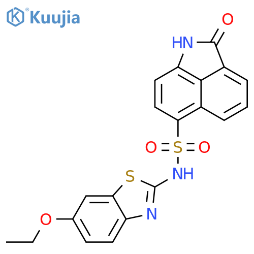 N-(6-ethoxy-1,3-benzothiazol-2-yl)-3-oxo-2-azatricyclo6.3.1.0^{4,12}dodeca-1(11),4(12),5,7,9-pentaene-9-sulfonamide structure