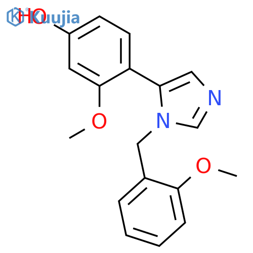 PHENOL, 3-METHOXY-4-[1-[(2-METHOXYPHENYL)METHYL]-1H-IMIDAZOL-5-YL]- structure
