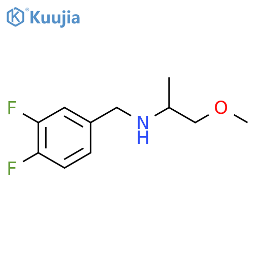 (3,4-difluorophenyl)methyl(1-methoxypropan-2-yl)amine structure