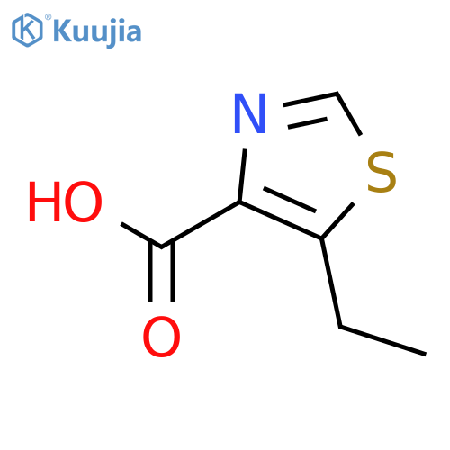 5-ethyl-1,3-thiazole-4-carboxylic acid structure