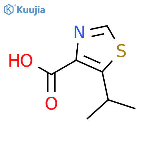 5-(propan-2-yl)-1,3-thiazole-4-carboxylic acid structure