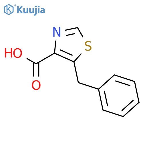 5-benzyl-1,3-thiazole-4-carboxylic Acid structure