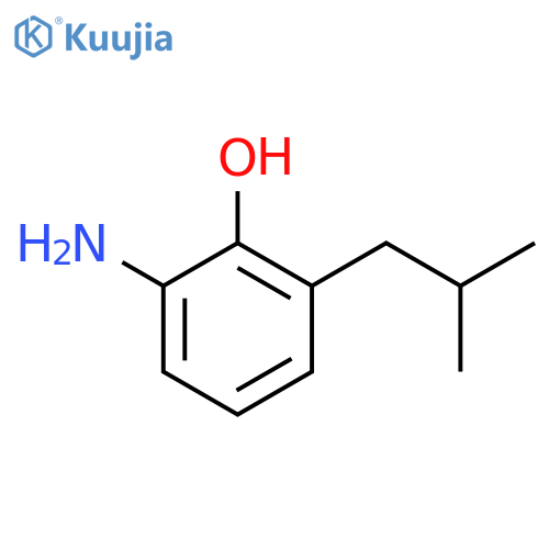 Phenol, 2-amino-6-(2-methylpropyl)- structure