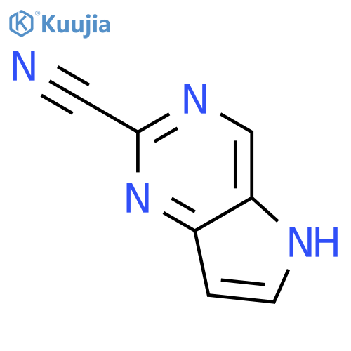 5H-pyrrolo3,2-dpyrimidine-2-carbonitrile structure