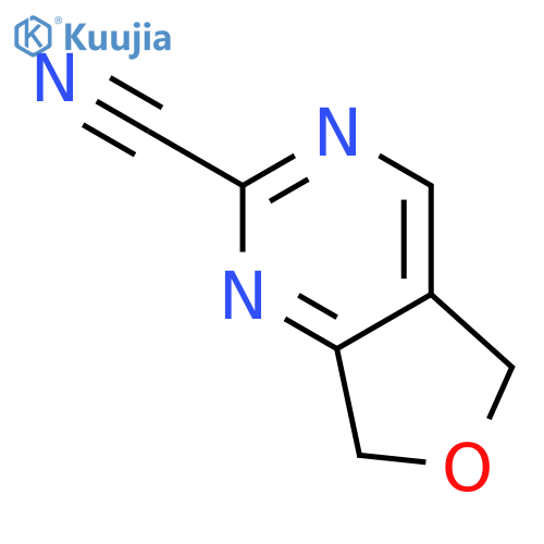 FURO[3,4-D]PYRIMIDINE-2-CARBONITRILE, 5,7-DIHYDRO- structure