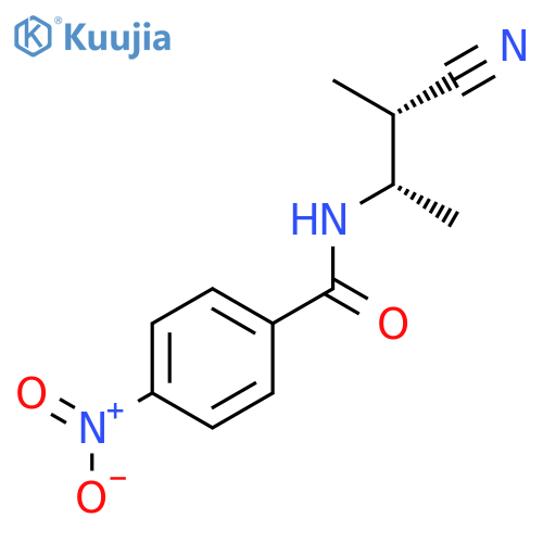 BENZAMIDE, N-[(1S,2S)-2-CYANO-1-METHYLPROPYL]-4-NITRO- structure