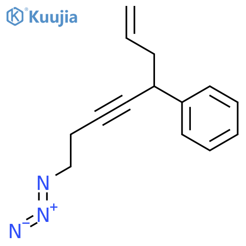 Benzene, [5-azido-1-(2-propenyl)-2-pentynyl]- structure