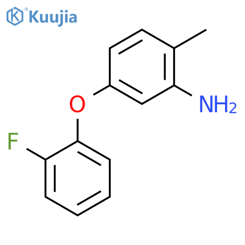 Benzenamine, 5-(2-fluorophenoxy)-2-methyl- structure
