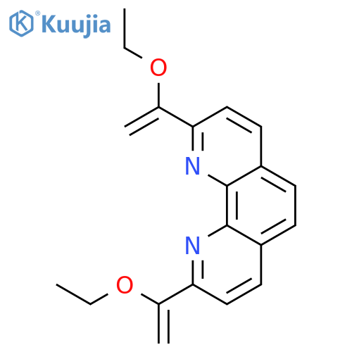 1,10-Phenanthroline, 2,9-bis(1-ethoxyethenyl)- structure