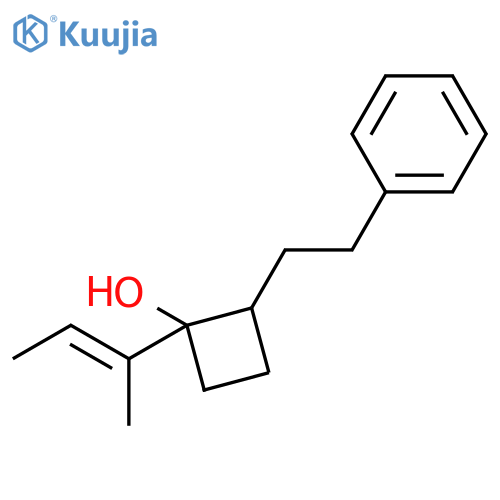 CYCLOBUTANOL, 1-(1-METHYL-1-PROPENYL)-2-(2-PHENYLETHYL)- structure