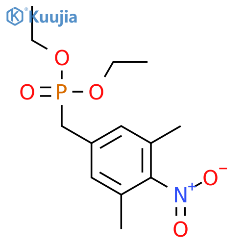 PHOSPHONIC ACID, [(3,5-DIMETHYL-4-NITROPHENYL)METHYL]-, DIETHYL ESTER structure