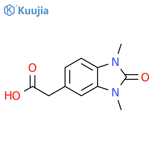 2-(1,3-dimethyl-2-oxo-2,3-dihydro-1H-1,3-benzodiazol-5-yl)acetic acid structure