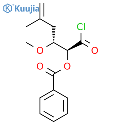5-HEXENOYL CHLORIDE, 2-(BENZOYLOXY)-3-METHOXY-5-METHYL-, (2S,3R)- structure