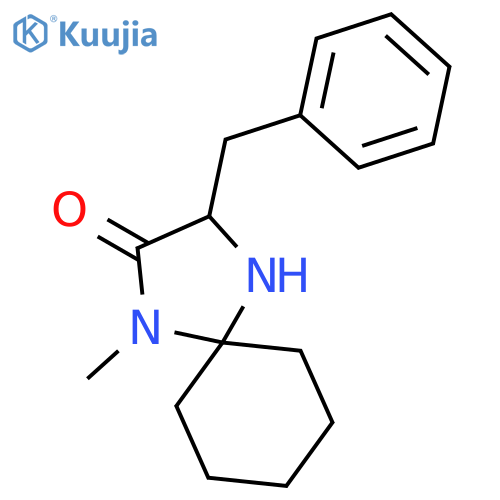 1,4-Diazaspiro[4.5]decan-2-one, 1-methyl-3-(phenylmethyl)-, (3S)- structure