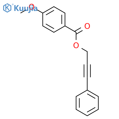 Benzoic acid, 4-methoxy-, 3-phenyl-2-propynyl ester structure